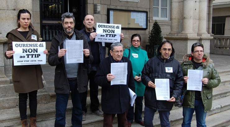 Campaña contra o TTIP en Ourense