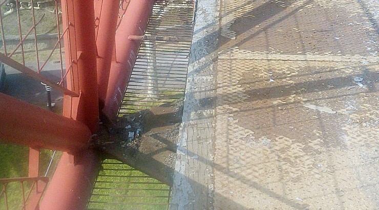 O Concello de Ourense denunciará os actos vandálicos nas obras da pasarela do Barbaña