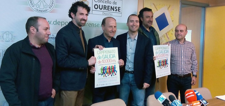 O Galego de 10.000 en pista, no Campus de Ourense