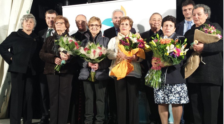 Los trabajadores de la Fundación San  Rosendo festejan su patrón en Laias