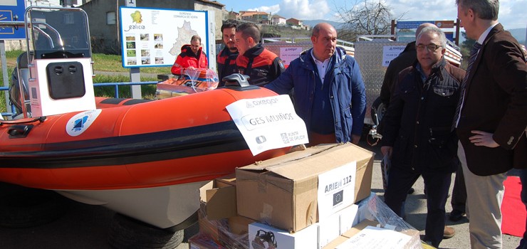 Material de emerxencias para os concellos da fronteira con Portugal