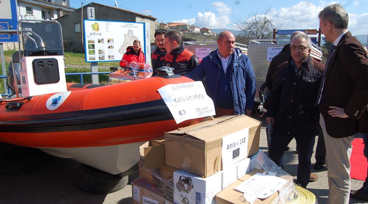 Material de emerxencias para os concellos da fronteira con Portugal