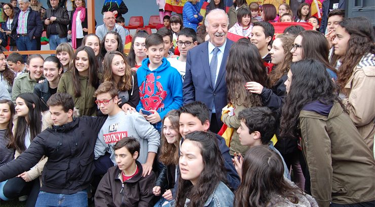 Vicente del Bosque, en Maceda