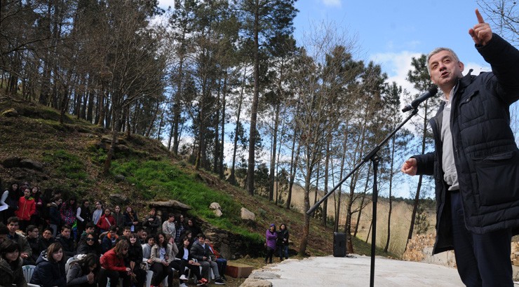 Celebración do “Día da Auga, da Árbore e da Poesía» na Insua dos Poetas