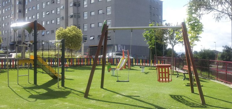 Reapertura do parque infantil da estación de autobuses