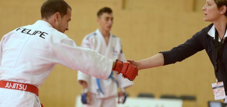 Felipe Iglesias, en el Europeo de Jiu Jitsu