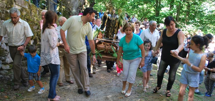 Parada de Sil incrementó el número de romeros en los actos en honor de San Benito