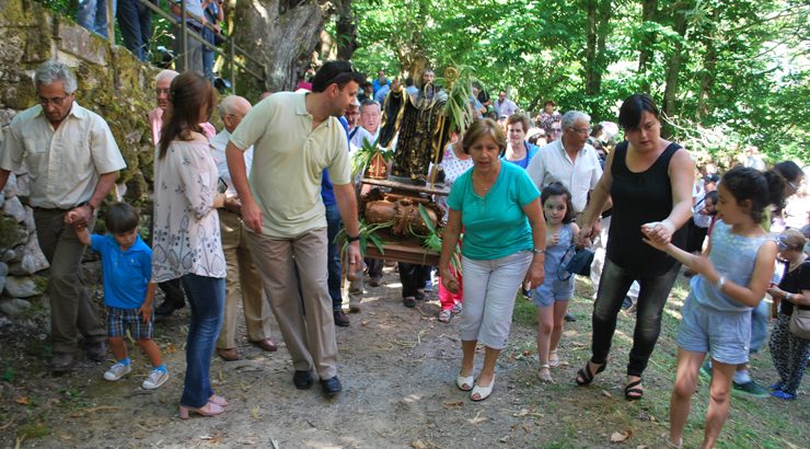 Parada de Sil incrementó el número de romeros en los actos en honor de San Benito