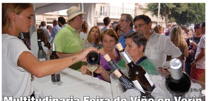 A Feira do Viño de Monterrei, imaxe de portada do número de agosto de Barrios