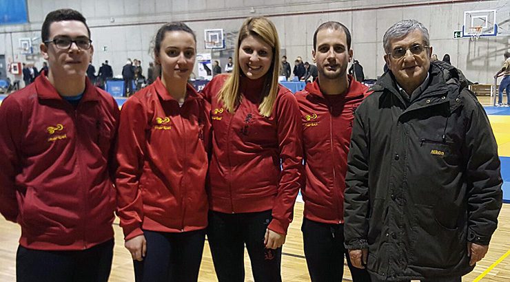 Dous judokas ourensáns, no galego de judo