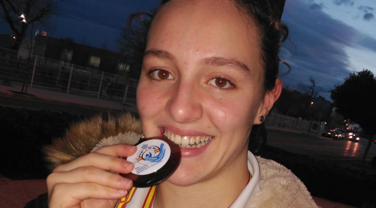 Andrea Bello, medalla de bronce no Campionato de España