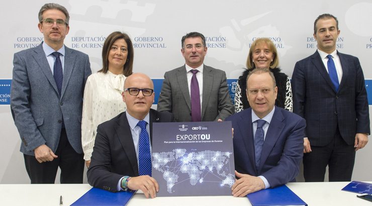 A Deputación de Ourense e a CEO impulsan a internacionalización das empresas de Ourense co Plan “Exportou”