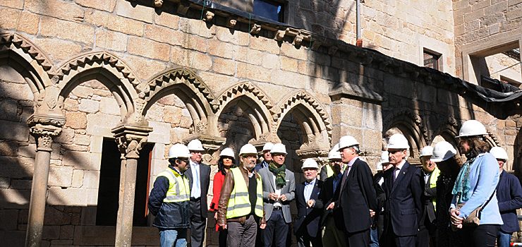 Visita ás obras da Biblioteca e o Arquivo Provincial