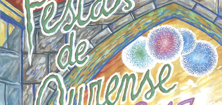 “Auga, Pedra, Fogos e Frores”, gañador do concurso de carteis das Festas de Ourense 2017