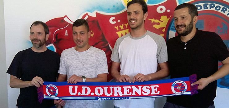 Julio Martínez e Oli, na UD Ourense 2017-18