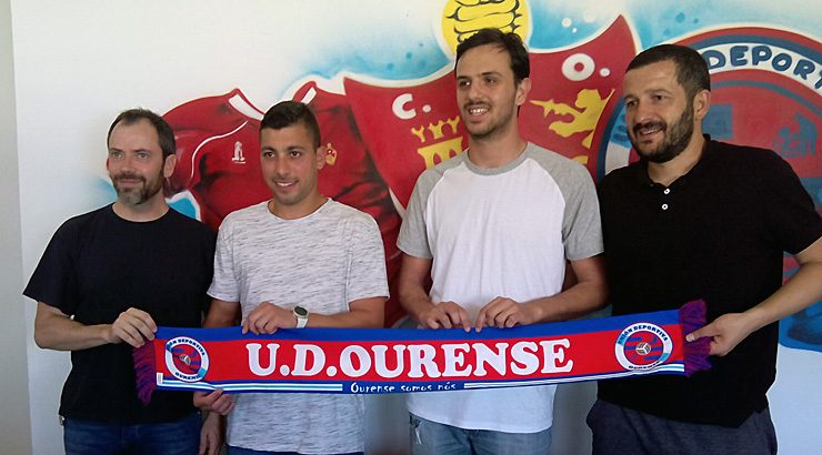 Julio Martínez e Oli, na UD Ourense 2017-18