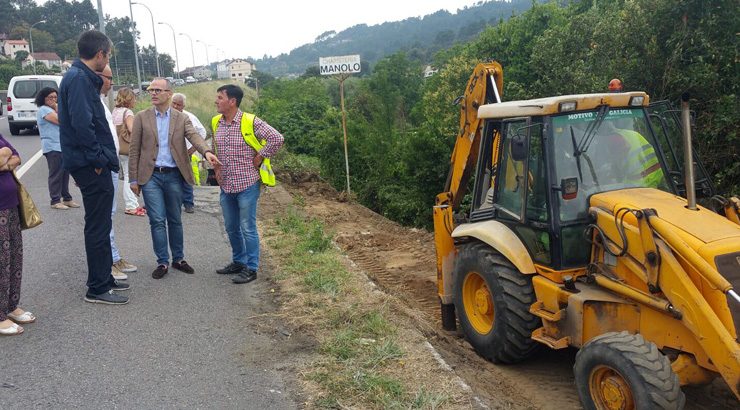 Comezan as obras de mellora do acceso a Rabo de Galo