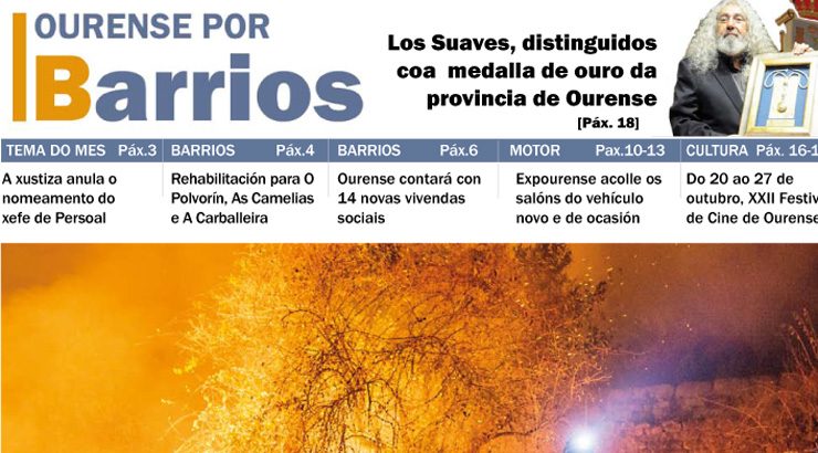 Publicado o número de outubro de Ourense por Barrios