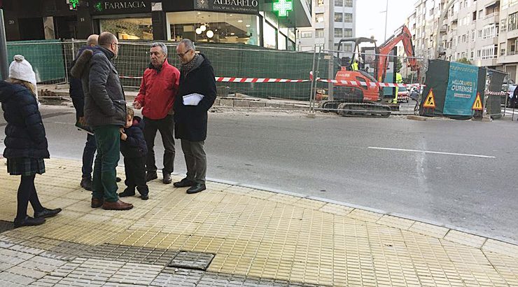 Melloras de accesibiliade na intersección entre Ramón Puga e Saínza