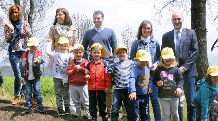 Sensibilización sobre o coidado do monte entre os pequenos de Celanova