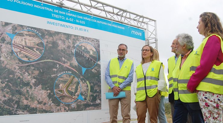 Incíanse as obras da conexión da A-52 co polígono de San Cibrao