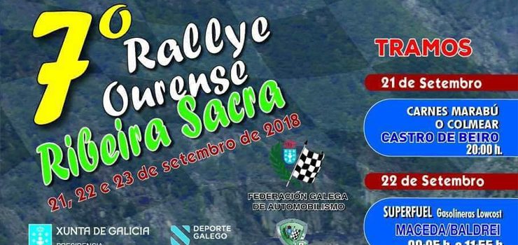 Todo listo para o Rali “Ourense – Ribeira Sacra”