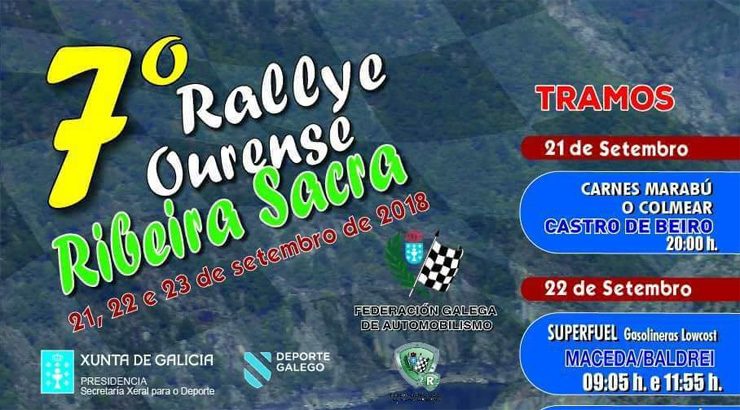 Todo listo para o Rali “Ourense – Ribeira Sacra”