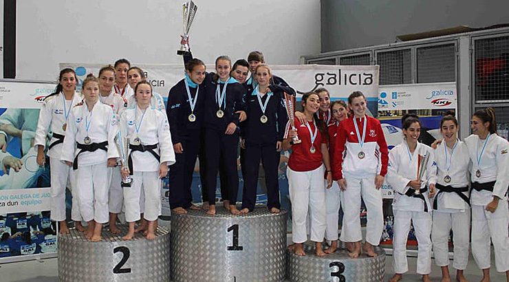 Bitácora y Baixo Miño campeones de la Liga de Judo