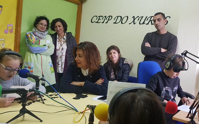 Radio na Biblio en cinco colexios da provincia