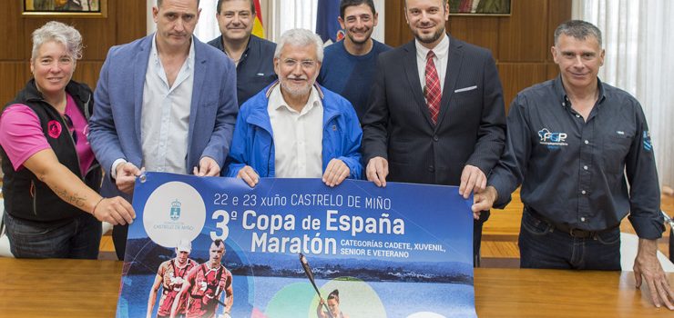 A 3ª Copa de España de Maratón de piragüismo dispútase en Castrelo de Miño