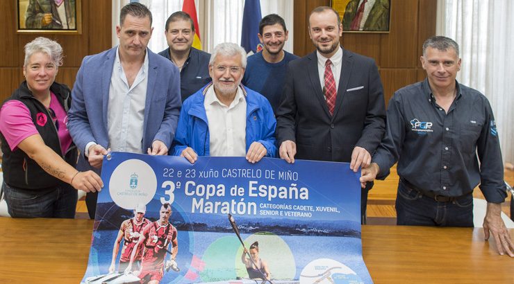 A 3ª Copa de España de Maratón de piragüismo dispútase en Castrelo de Miño