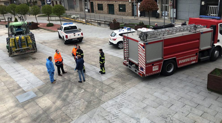 Segunda desinfección en Xinzo