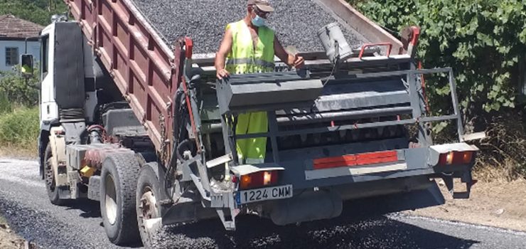 Obras na estrada de Bande