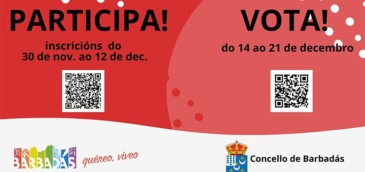 Concurso de decoración de ventanas, balcones y portales de Navidad en Barbadás