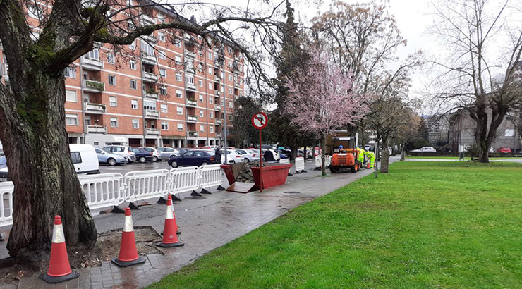 Comezan as obras de conservación e mantemento das beirarrúas