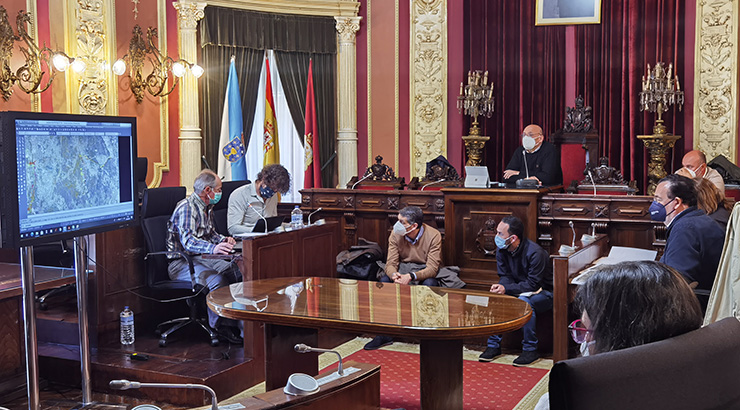 Límites entre os concellos de Ourense e de San Cibrao das Viñas