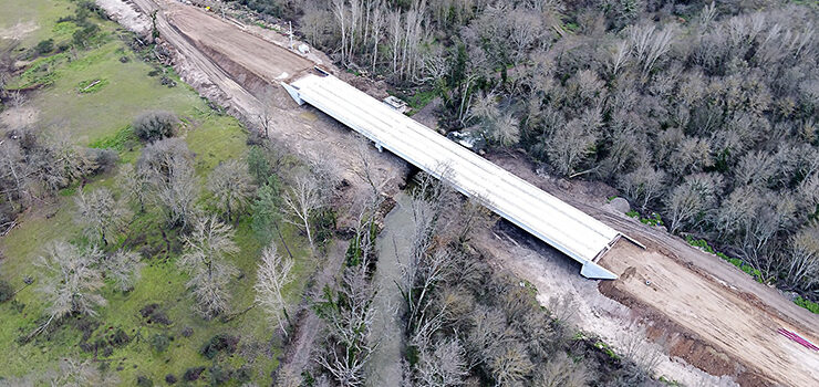 Remata a construción da nova ponte situada en Queizás