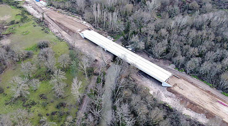 Remata a construción da nova ponte situada en Queizás