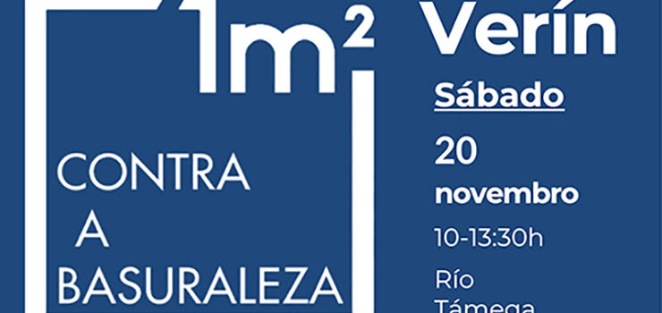 Verín coa campaña “1m² contra a Basuraleza”