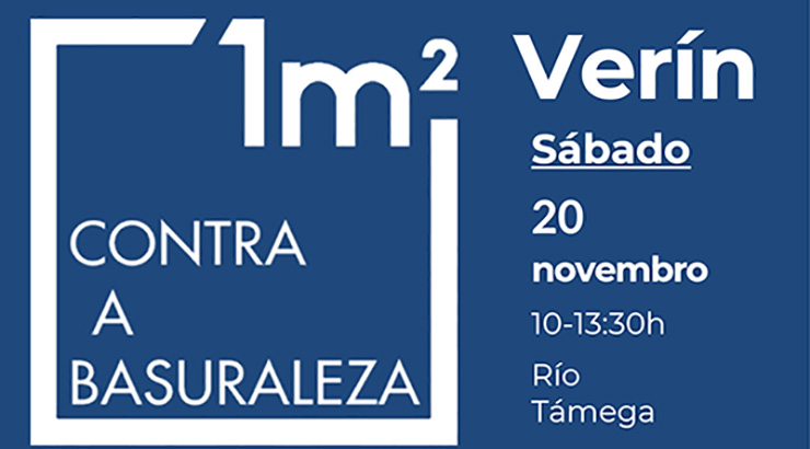 Verín coa campaña “1m² contra a Basuraleza”