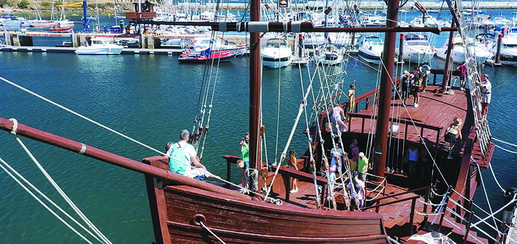 Un museo virtual recrea a arribada da Pinta en Baiona