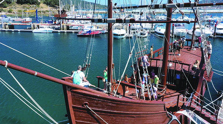 Un museo virtual recrea a arribada da Pinta en Baiona