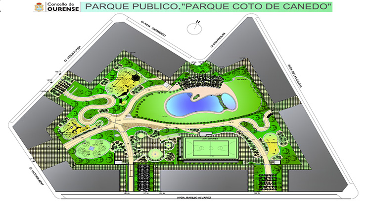 Licitada a construción do parque Coto de Canedo