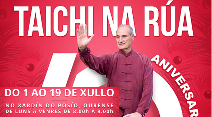 “Tai Chi na rúa”, fiel á súa cita no verán ourensán