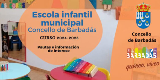 A Escola Infantil de Barbadás abre o prazo de inscrición para o próximo curso