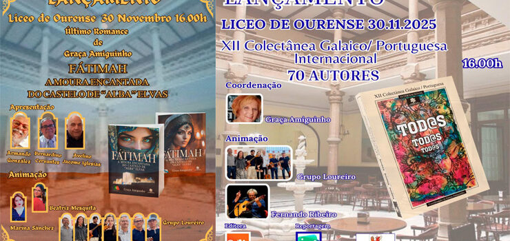 Doble presentación literaria en el Liceo de Ourense Doble presentación literaria en el Liceo de Ourense