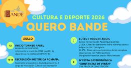 “Quero Bande 2026”, a programación de verán do Concello