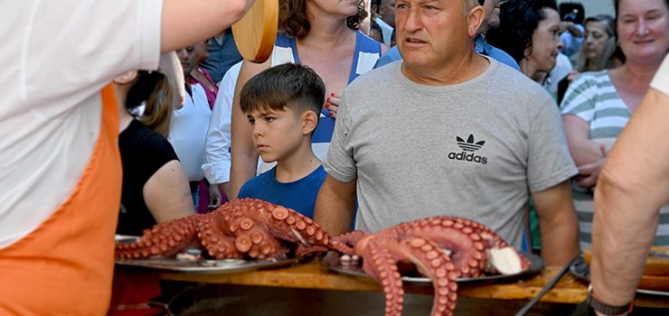 A Festa do Pulpo coceu máis de 50 toneladas do cefalópodo