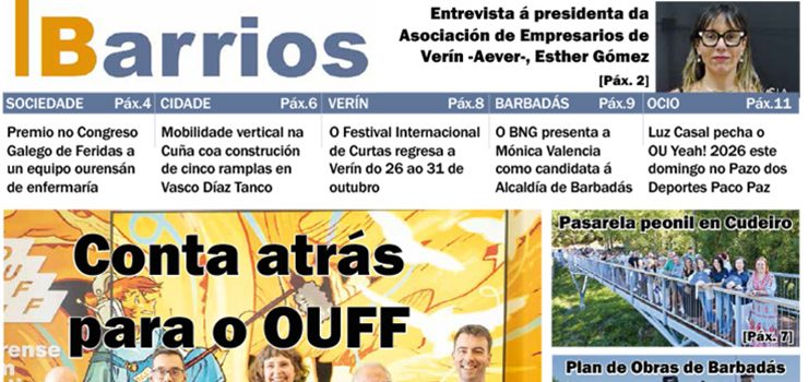 Barrios leva á portada a actualidade de Ourense e da súa provincia Barrios leva á portada a actualidade de Ourense e da súa provincia