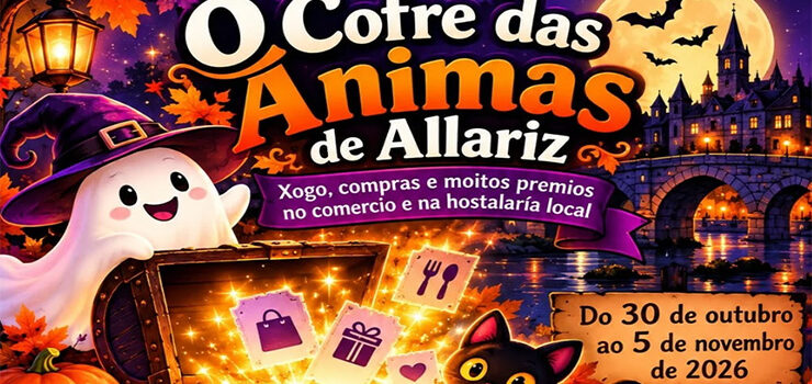 Os negocios de Allariz únense na campaña «O Cofre das Ánimas» para dinamizar o comercio polo Samaín Os negocios de Allariz únense na campaña «O Cofre das Ánimas» para dinamizar o comercio polo Samaín